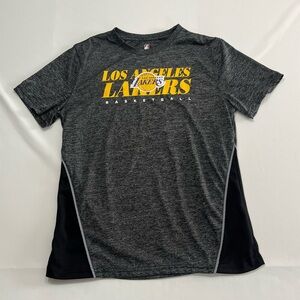 Los Angeles Lakers Basketball‎ NBA Gray Warm Up Shooting Shirt Men’s Size L